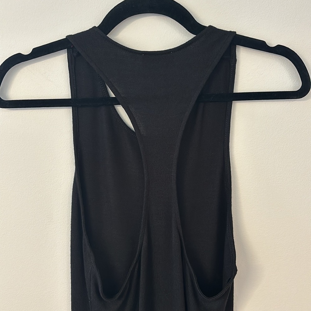 Aritzia Wilfred Free black racerback maxi dress